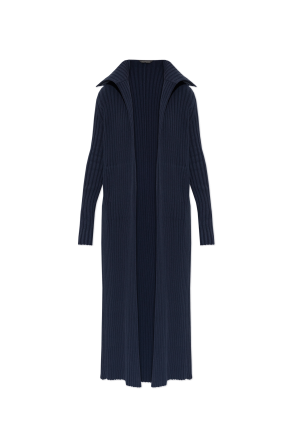 Pleats Please Issey Miyake Pleated cardigan with side slits